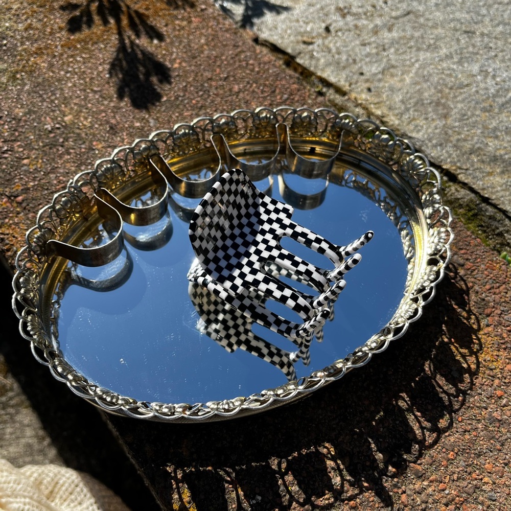 Checkered Hair claw